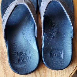 Reef Brown and Black Men's Flip-Flops